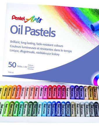 Миниатюра фотографии Pentel пастель масляная 50 цветов