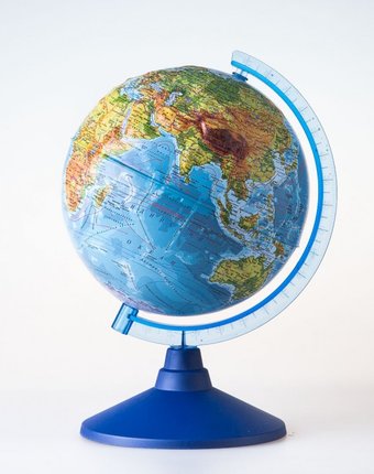 Globen Глобус Физико-политический рельефный 25 см с подсветкой
