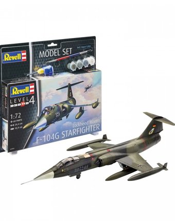 Миниатюра фотографии Revell набор со сборной моделью самолета f-104g starfighter 1:72