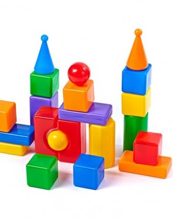 Миниатюра фотографии Развивающая игрушка свсд строительный набор стена-2 22 элемента
