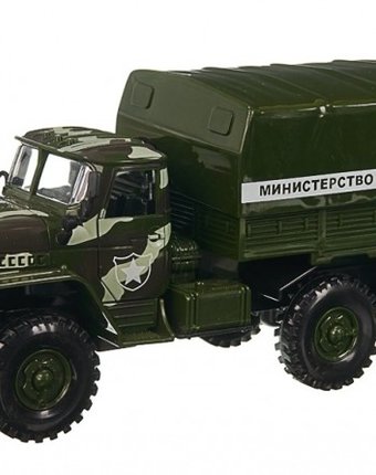 Serinity Toys Инерционная машинка Фургон Урал Министерство обороны