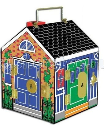 Миниатюра фотографии Melissa & doug кукольный домик с замками