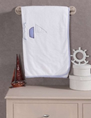 Плед Kidboo Blue Marine велсофт