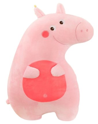 Миниатюра фотографии Мягкая игрушка super01 свинья 40 см цвет: розовый