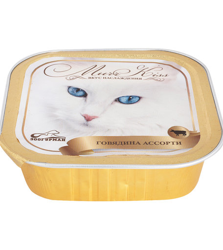 Влажный корм Зоогурман MurrKiss, говядина ассорти, 100 г