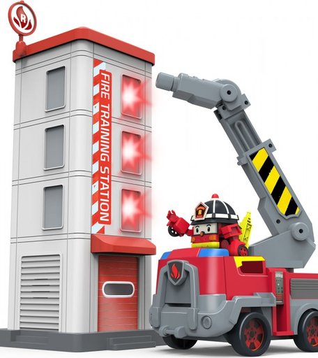 Робокар Поли (Robocar Poli) Пожарная станция с фигуркой Рой