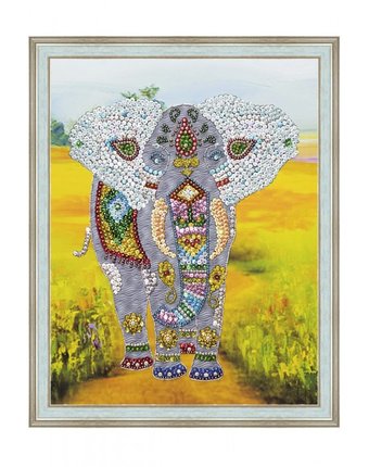 Миниатюра фотографии Волшебная мастерская мозаика на холсте слон