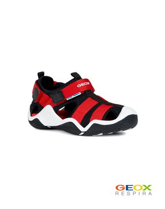 Черно-красные сандалии Geox для мальчика