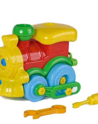 Миниатюра фотографии Toys plast игрушка пластмассовая конструктор-паровозик