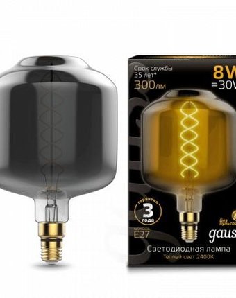 Светильник Gauss Лампа Vintage Filament Flexible LED DL180 8W E27 2400K