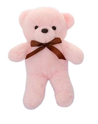 Мягкая игрушка Super01 Медведь 30 см цвет: розовый