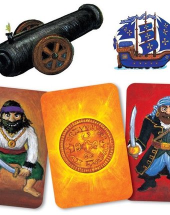 Миниатюра фотографии Djeco детская настольная карточная игра пират