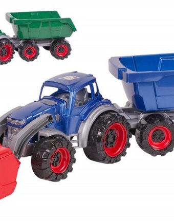Миниатюра фотографии Orion toys трактор техас погрузчик с прицепом