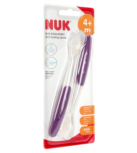 Ложка Nuk для кормления Easy Learning soft силикон с 6 месяцев