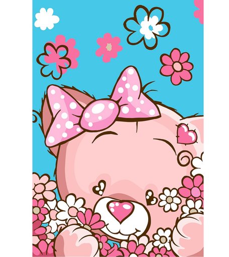 Набор для раскрашивания по номерам ФРЕЯ В ромашках