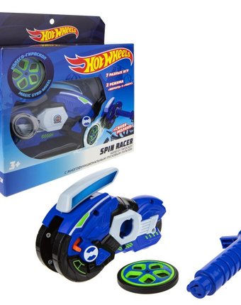 Миниатюра фотографии Hot wheels игрушка spin racer синяя молния