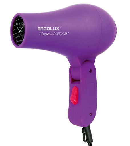 Фен фиолетовый ERGOLUX со складной ручкой ELX-HD05-C12