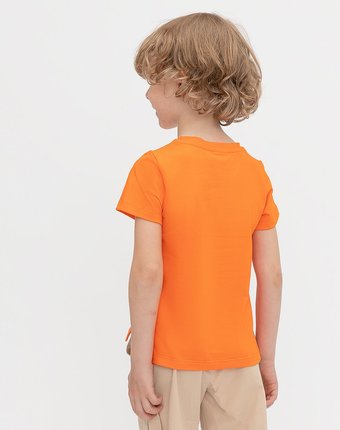 Оранжевая футболка Button Blue
