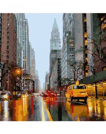 Molly Картина по номерам Нью-Йорк Манхэттен 40х50 см
