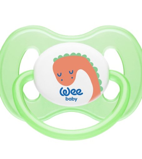 Пустышка WeeBaby BUTTERFLY силикон, от 6 месяцев