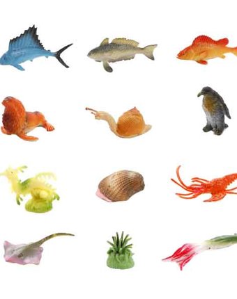 Миниатюра фотографии Набор животных наша игрушка морские животные 2.5-5 см