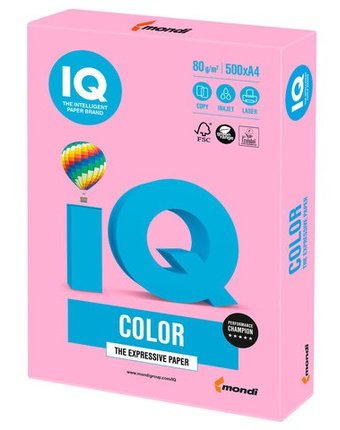 IQ Бумага цветная Неон А4 500 листов