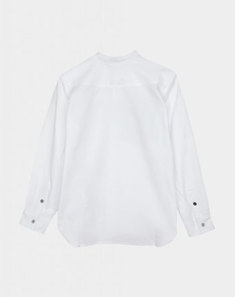 Миниатюра фотографии Рубашка белая с карманами gulliver