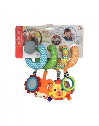 Миниатюра фотографии Подвесная игрушка infantino развивающая игрушка спиралька