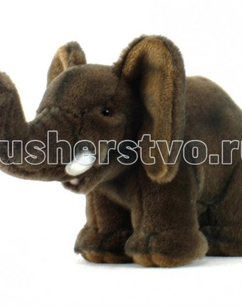 Миниатюра фотографии Мягкая игрушка hansa слоненок 15 см