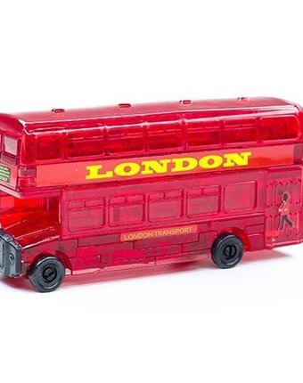 Миниатюра фотографии Головоломка crystal puzzle лондонский автобус цвет: красный
