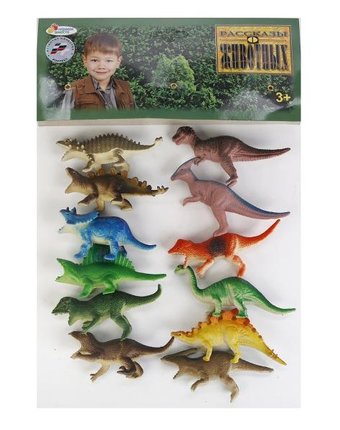 Миниатюра фотографии Играем вместе набор из 12-ти динозавров