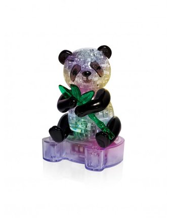 Миниатюра фотографии Hobby day 3d пазл магический кристалл панда с веткой и светом (58 деталей)