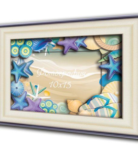 Хобби и Творчество VIZZLE Объемная картина Морские звезды