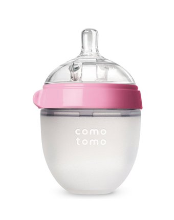 Миниатюра фотографии Бутылочка для кормления comotomo, 150 мл, розовый