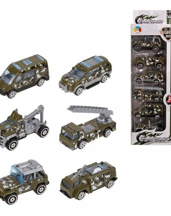 Наша Игрушка Игровой набор Военный с 6-тью машинами