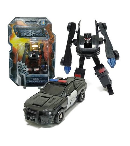 Трансформер 1Toy Звёздный защитник, (собирается в полицейский автомобиль) 9 см