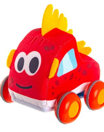 Мягкая игрушка Мокас Машинка Край 11 см цвет: красный
