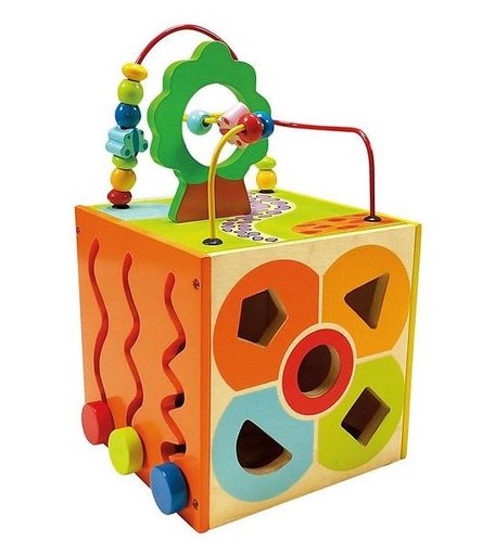 Деревянная игрушка Bino многофункциональный куб 84189