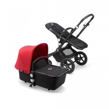 Коляска 2 в 1 Bugaboo Cameleon3, Black/Black/Red, черный/черный/ красный