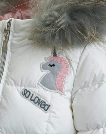 Миниатюра фотографии Белое зимнее пальто gulliver