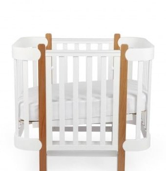 Миниатюра фотографии Кроватка-трансформер happy baby mommy lux, 140х70 см, белый
