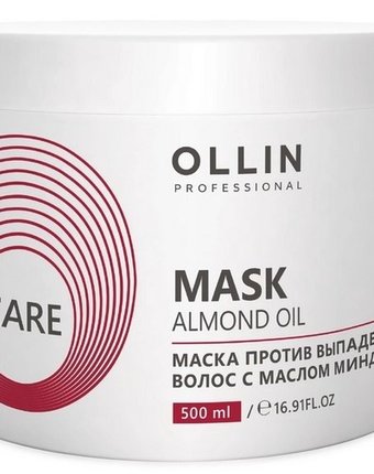 Миниатюра фотографии Ollin professional care маска против выпадения волос с маслом миндаля 500 мл