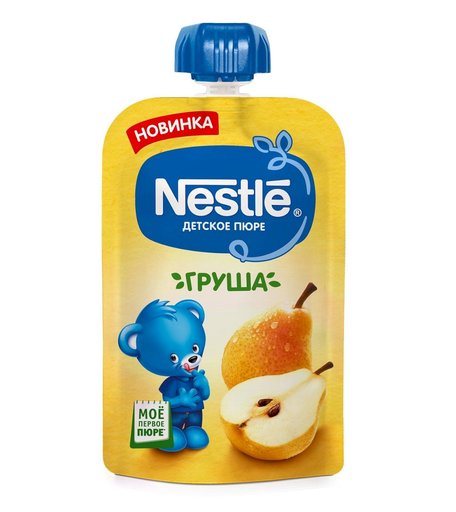 Пюре Nestle груша, с 6 месяцев, 90 г