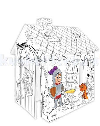 Mochtoys Картонный домик-раскраска Рыцарь