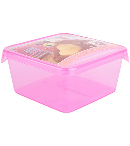 Контейнер Маша и Медведь с прозрачной крышкой