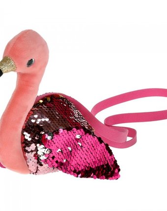 Миниатюра фотографии Мой питомец мягкая игрушка сумочка в виде фламинго