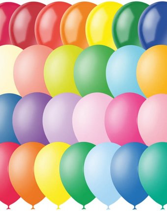 Миниатюра фотографии Поиск воздушные шары ассорти пастель + декор 100 шт.