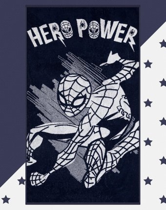 Миниатюра фотографии Marvel полотенце махровое hero power человек паук 130х70