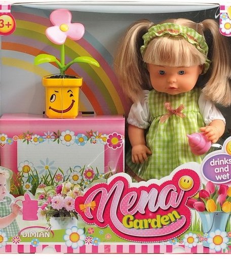 Dimian Кукла Nena с цветком 36 см