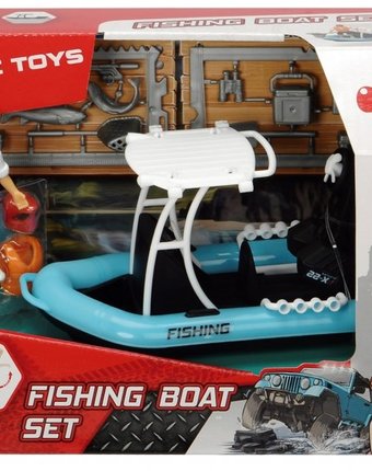 Dickie Рыбацкая лодка серии PlayLife с фигуркой и аксессуарами